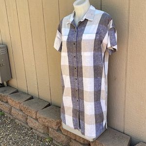 Color Block Shirt Dress SP